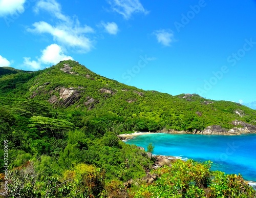 Принти на полотні Seychelles, Indian Ocean, Mahe Island, west coast, Anse Major beach