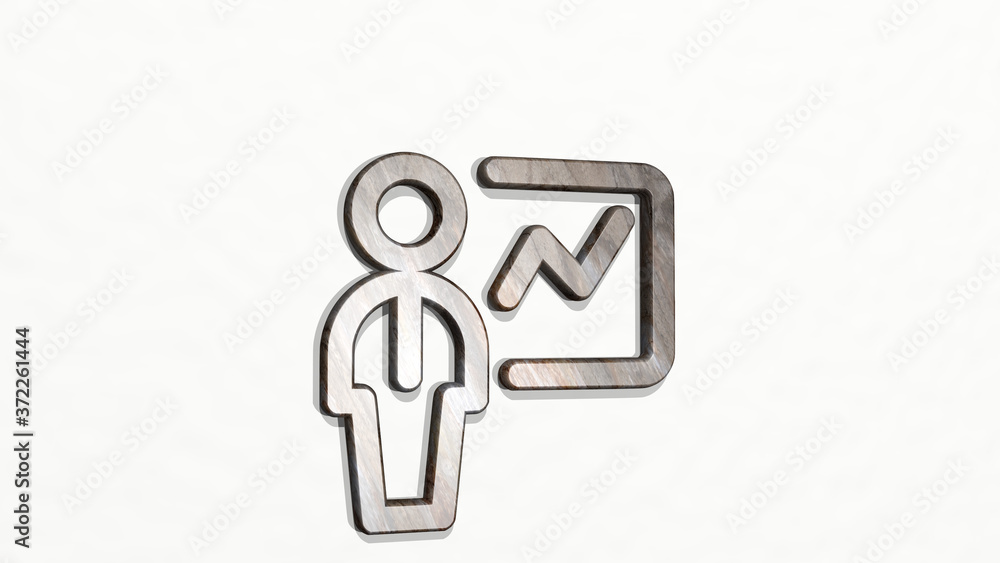 SINGLE MAN STATICS 3D icon on the wall, 3D illustration for background and isolated SINGLE MAN STATICS 3D icon on the wall, 3D illustration for background and isolated