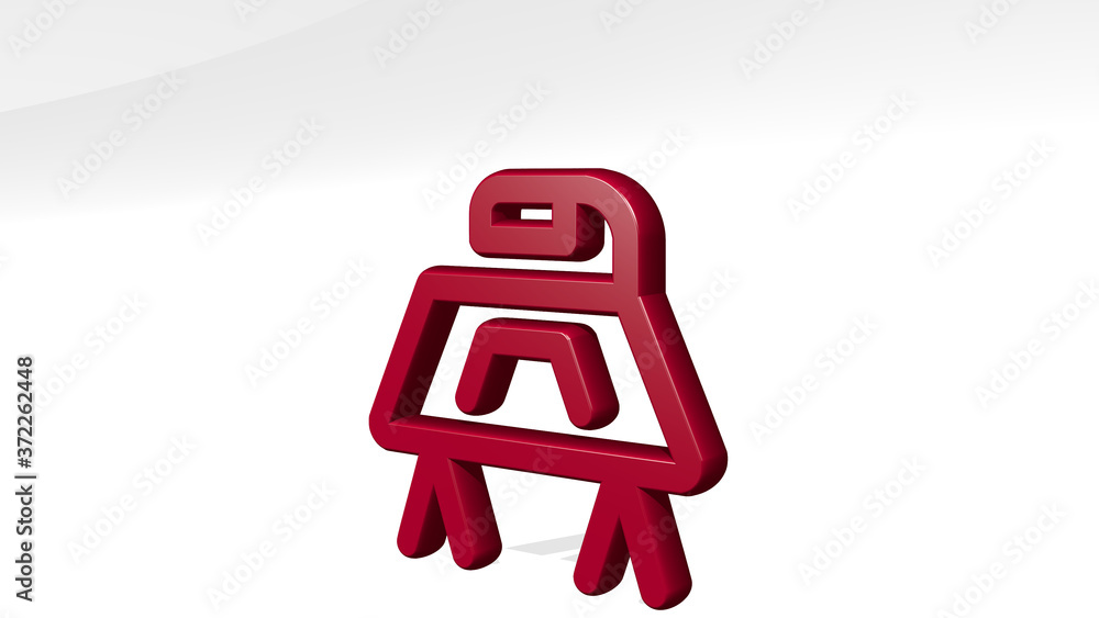 OFFICE DESK LAMP 3D icon casting shadow, 3D illustration for business and businessman OFFICE DESK LAMP 3D icon casting shadow, 3D illustration for business and businessman