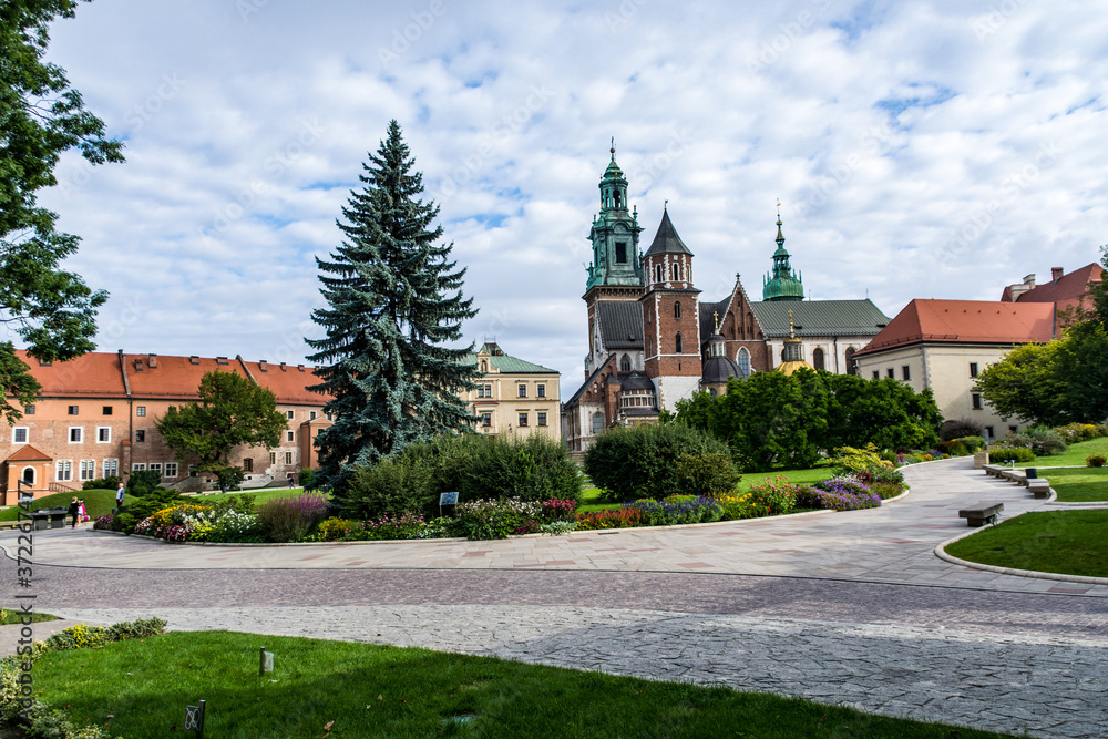 Wawel Royal Cathedral in Cracow - historical capital of Poland.