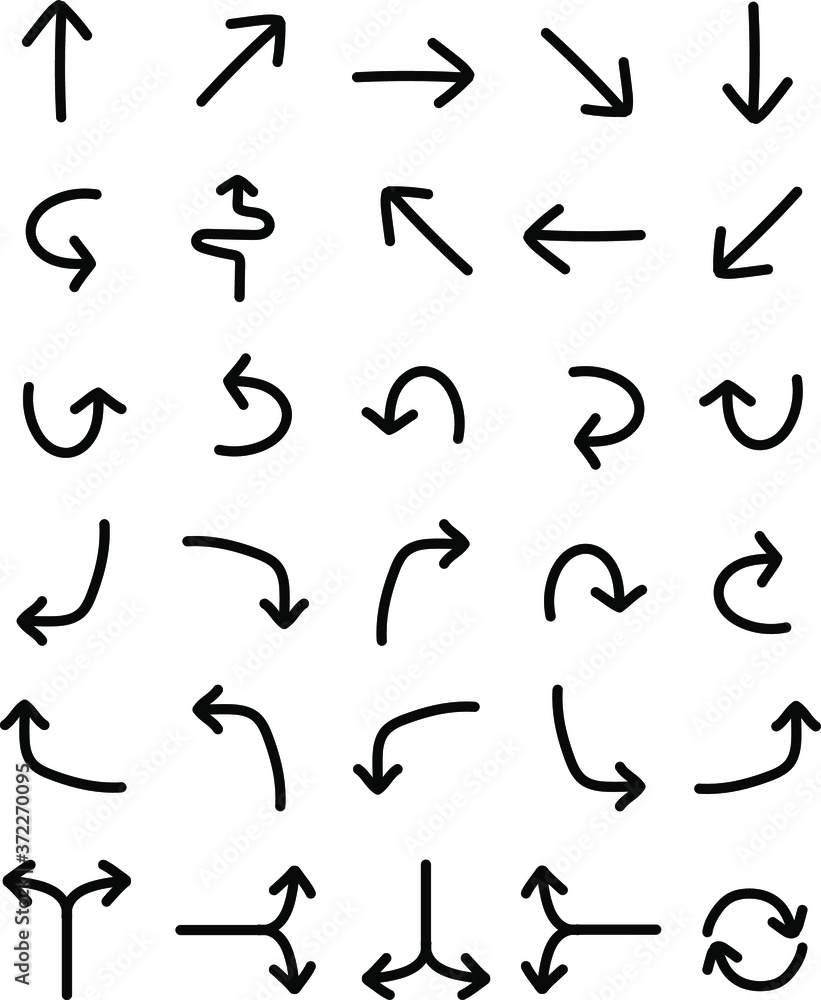 Illustration Vector Graphic of Icon set Arrow good for signpost design Illustration Vector Graphic of Icon set Arrow good for signpost design