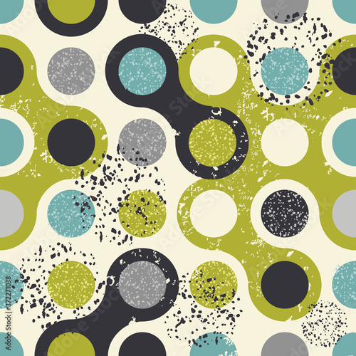 Abstract seamless polka dot...