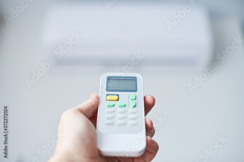 Quadro em tela Air condition remote control.