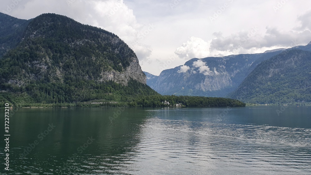 lake and mountains