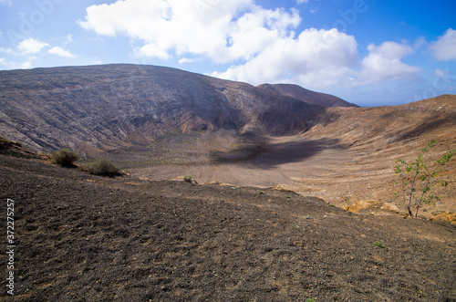 Volcanic landscape of Lanzarote Island  Spain