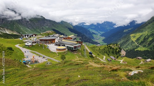 summer resort in the alps