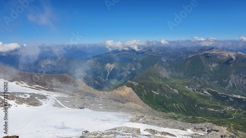 snow covered mountains