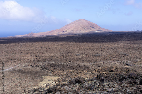 Volcanic landscape of Lanzarote Island, Spain