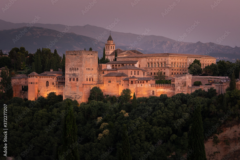 The Alhambra is a palace and fortress complex located in Granada, Andalusia, Spain.