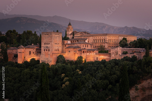 The Alhambra is a palace and fortress complex located in Granada, Andalusia, Spain.