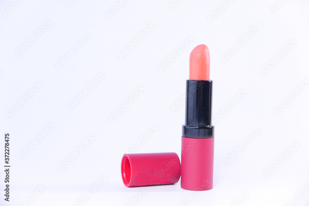 Fototapeta premium lipstick beauty make up isolated on white.