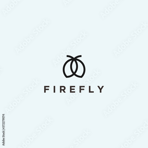 abstract firefly logo. firefly icon