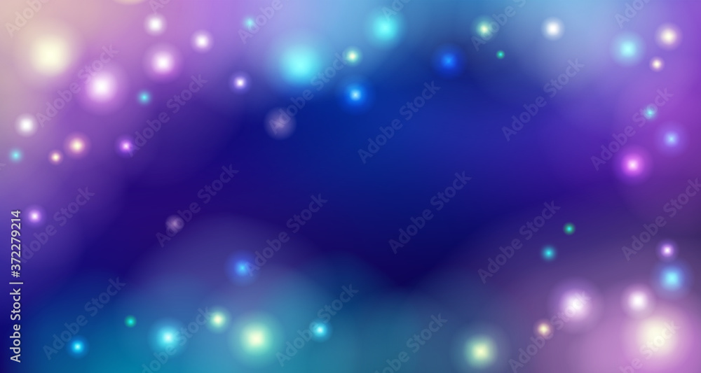 Blue space night background with stars. Purple nebula in cosmos. Colorful shining vector illustration. Blue space night background with stars. Purple nebula in cosmos. Colorful shining vector illustration.