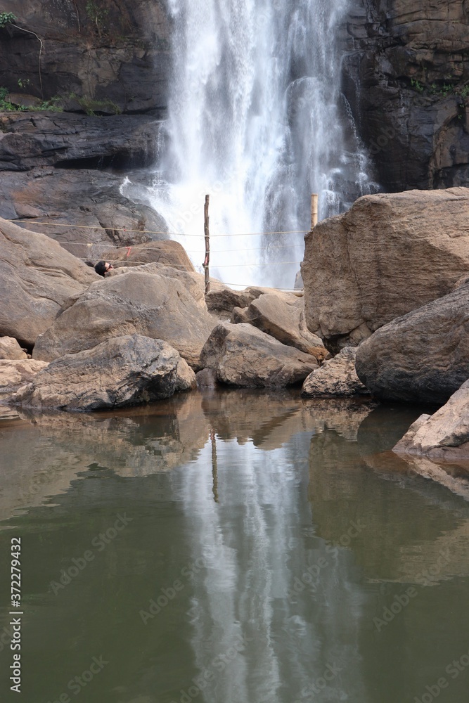 Naklejka premium waterfall on the river