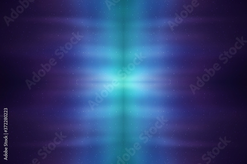 Mirrored space sky illustration. Abstract kaleidoscope cosmos background. Starry sky mandala.