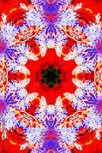 Colorful Psychedelic Acrylic Effect creative Dirty Acrylic Paint.