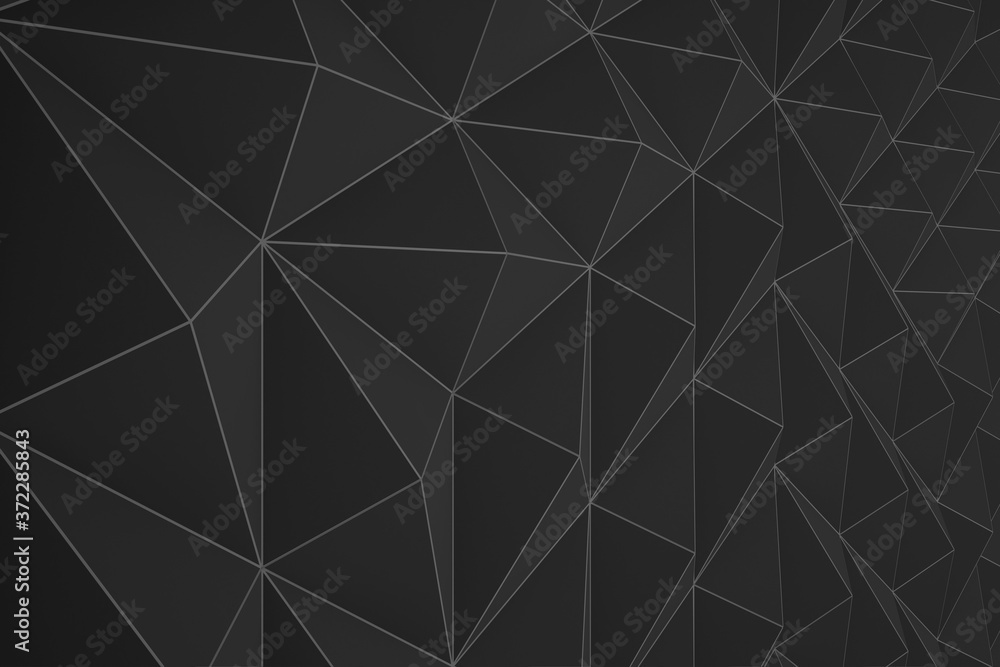 Trigonal abstract shapes background. Low poly triangles mosaic. Black and white crystals backdrop. Trigonal abstract shapes background. Low poly triangles mosaic. Black and white crystals backdrop.