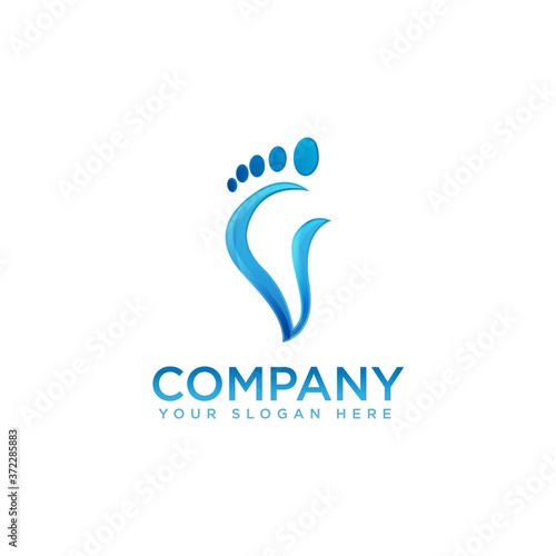 Foot and care icon logo template, Foot and ankle healthcare.EPS 10