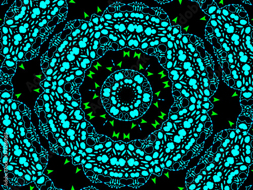 Graffiti Street Art. Turquoise Acrylic. Urban Art Graffiti