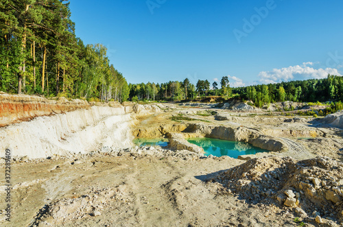 Quarry mining of kaolin