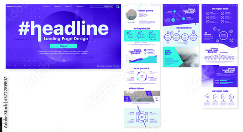 Landing Page Design from Website. Web UI UX Design. Corporate User Interface