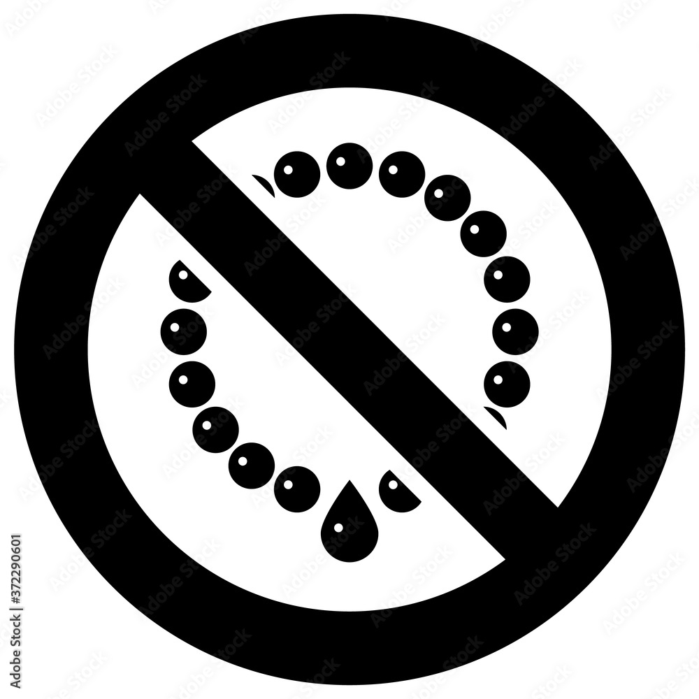 No jewelry forbidden sign, modern round sticker Stock Vector | Adobe Stock