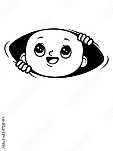 Kleines Baby schlüpft Design Comic cartoon Kleinkind