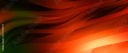 Abstract background with colorful gradient. Vibrant graphic wallpaper with stripes design. Fluid 2D illustration of modern movement.