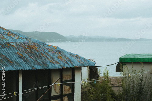 Korean old house in the beach
