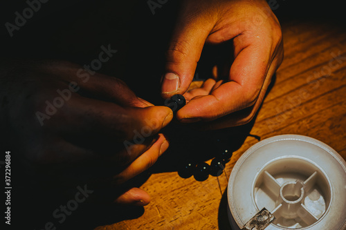 Handmade master's hands