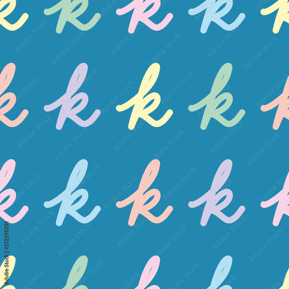 Script Letter K Lowercase