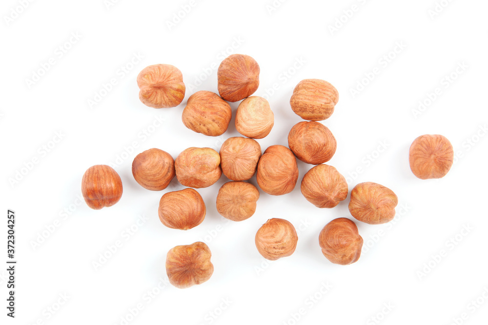 hazelnuts close up on white background
hazelnuts close up on white background