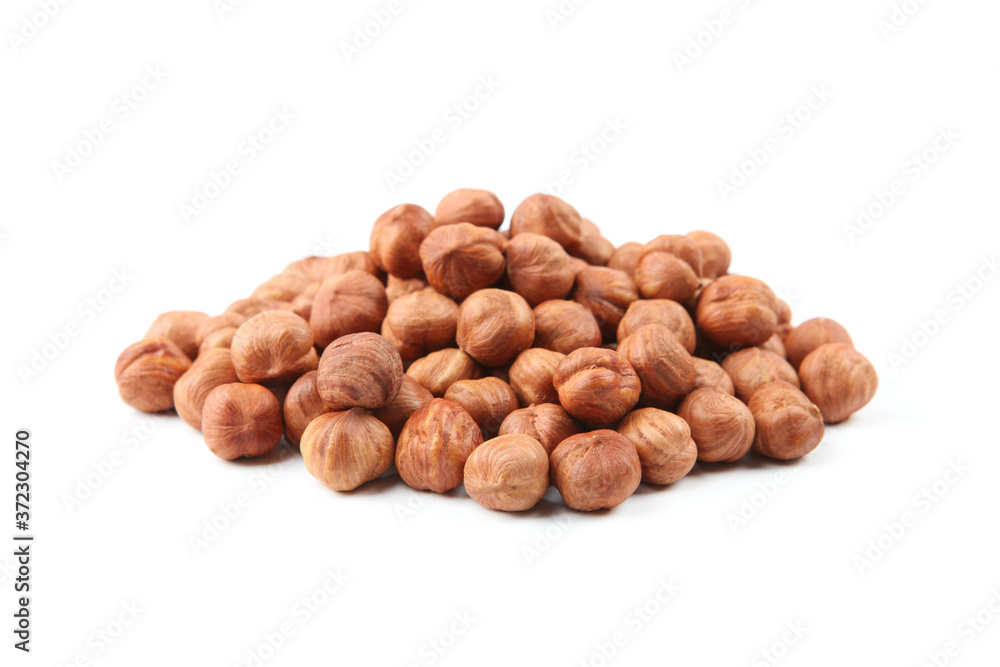 hazelnuts close up on white background
hazelnuts close up on white background