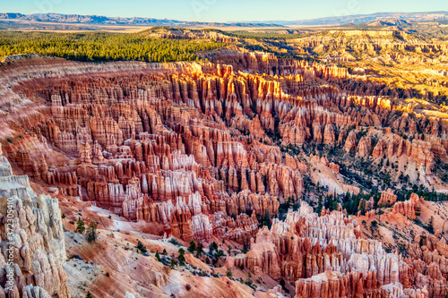 Bryce Canyon National Park at Sunrise, View from Inspiration Point, Utah