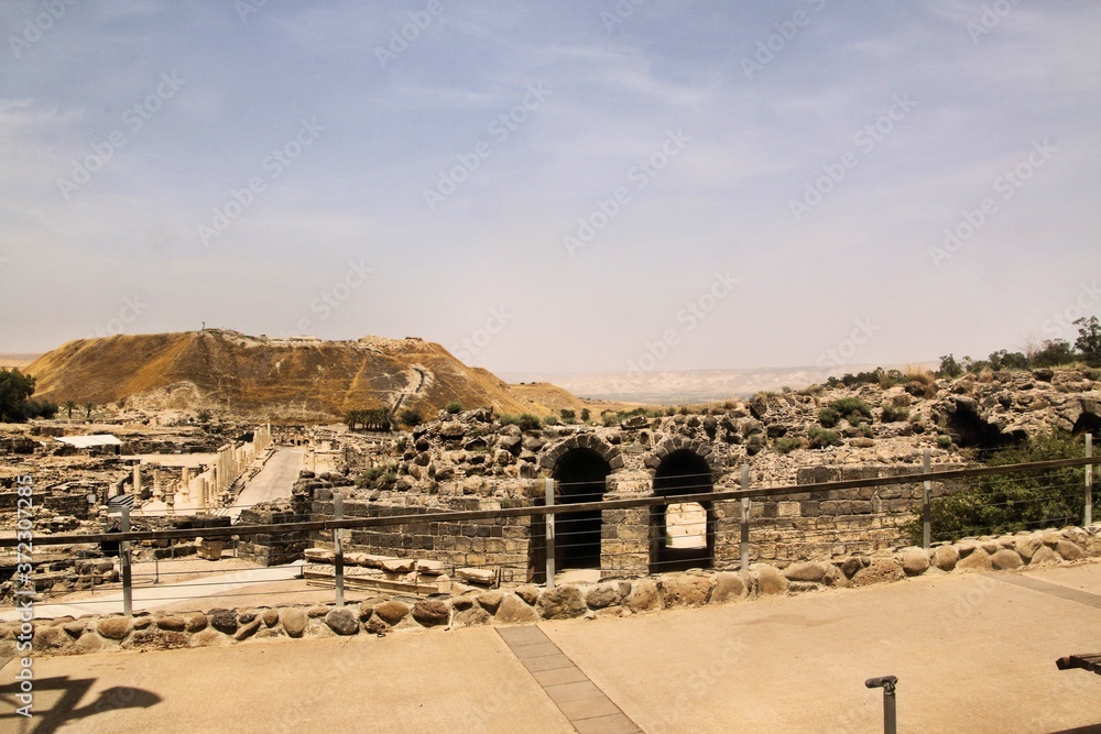 A view of Beit Shean in Israel