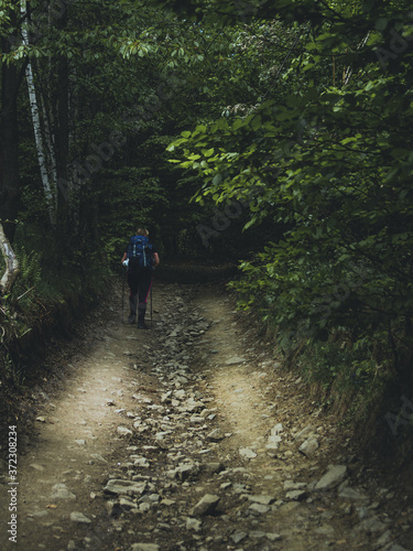 Wędrówka górskim szlakiem turystycznym  © spacer.z.aparatem 