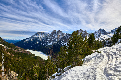 Sant Maurici Lake from Lookout at ratera