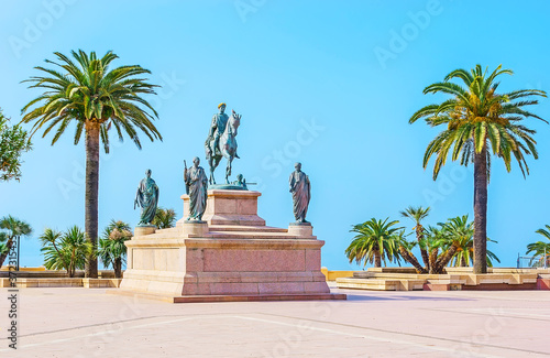 The Place de Gaulle in Ajaccio, France photo