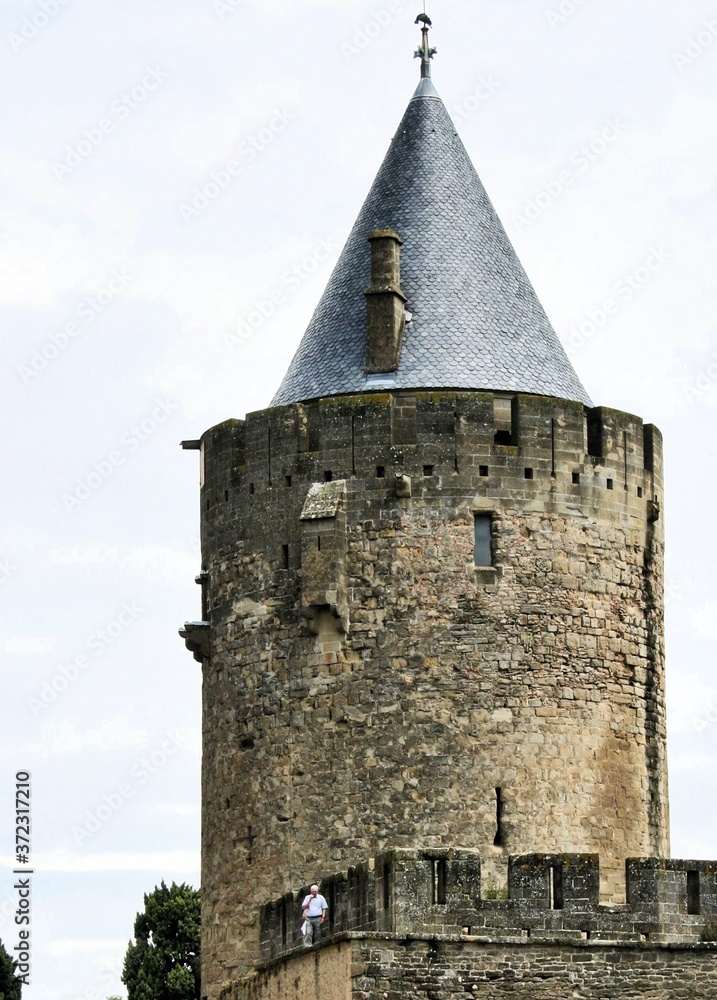 A view of Carcassonne in France A view of Carcassonne in France
