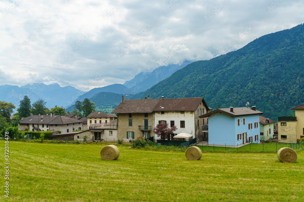 Roncegno, old village in Valsugana, Trentino, italy