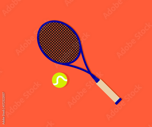 Tennis courts vector graphic illustration design, tennis courts trending color view.