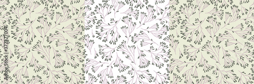 Vector Christmas seamless illustrations. Natural festive seamless pattern for New Year banner background and holiday label design. Winter sale fair pattern. Xmas greeting card with pinecone ornament.