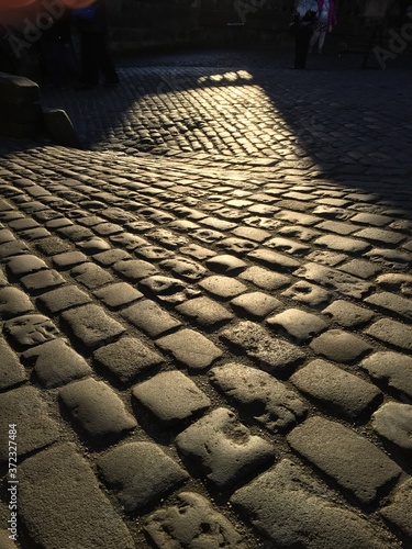 Cobblestone road