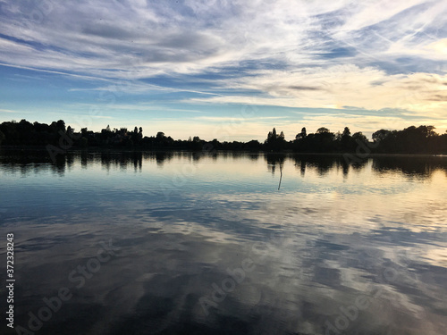 A view of Ellesmere Lake in the evening