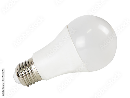 LED bulb isolated on white background.