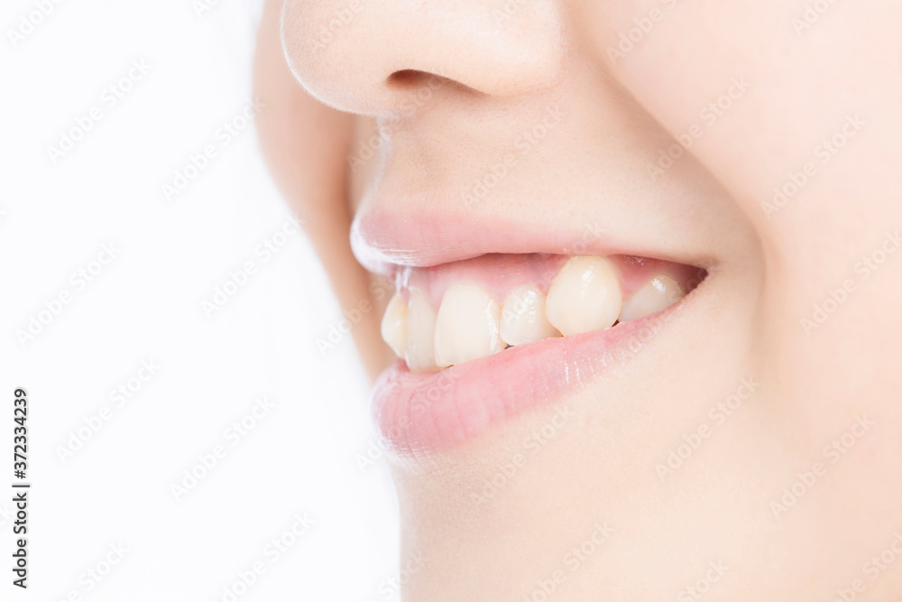 Obraz premium 女性の口元