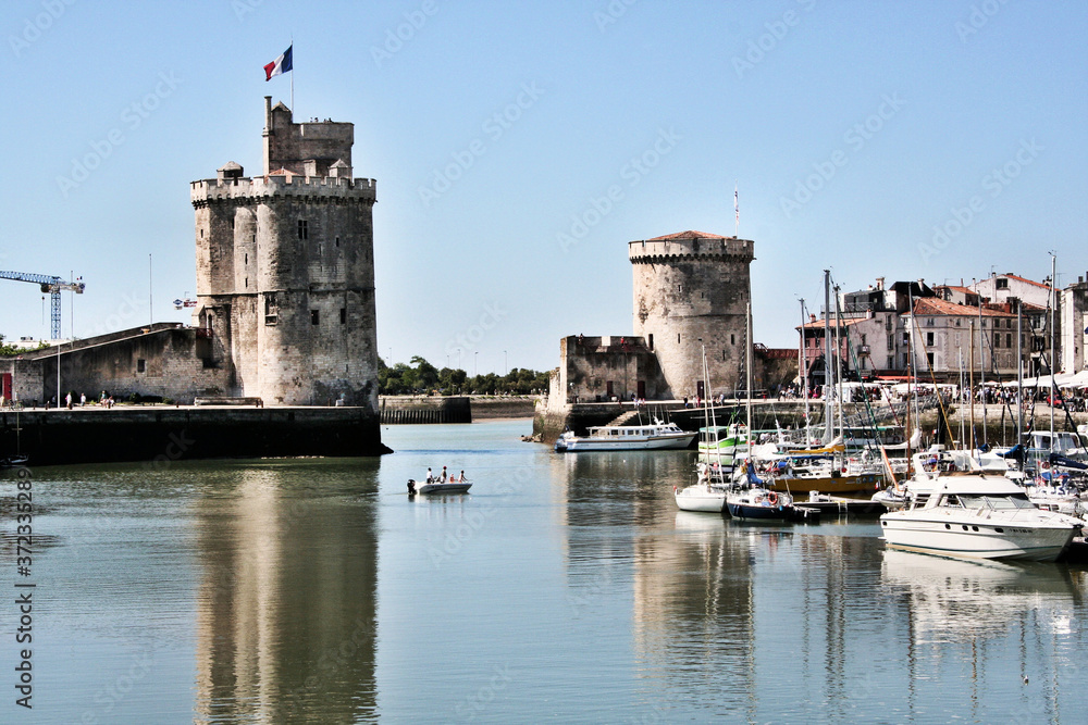 A view of La Rochelle in France