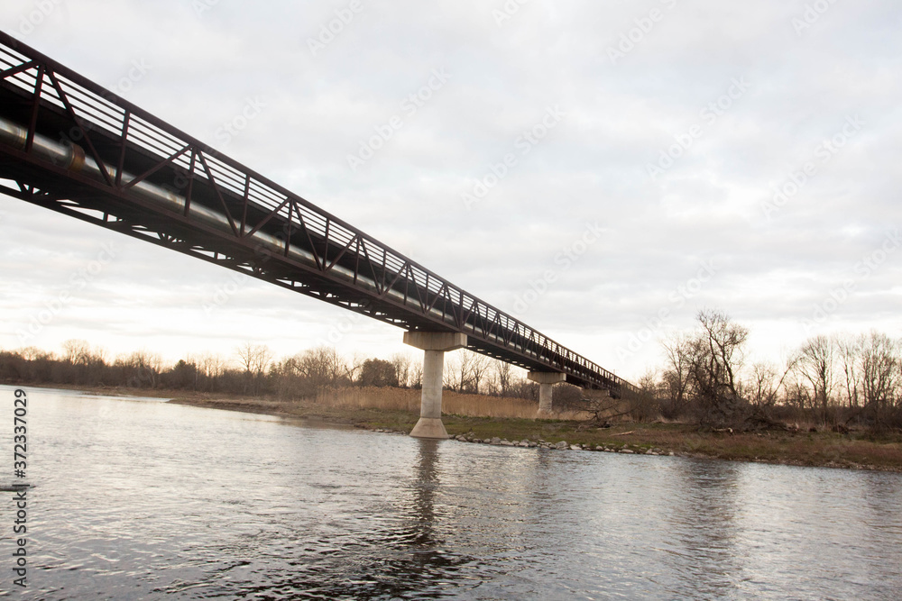 Fototapeta premium bridge over the river