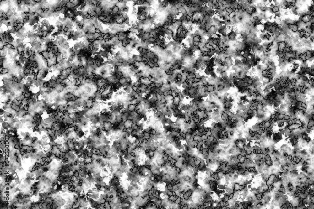 An abstract marbled black and white background image. An abstract marbled black and white background image.