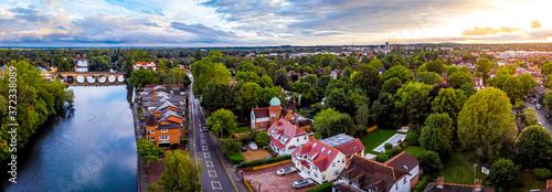 Aerial view of the Maidenhead and the river Thames